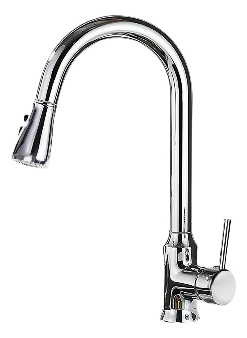 Llave Lavaplatos En Acero Inoxidable Con Manguera Cromado